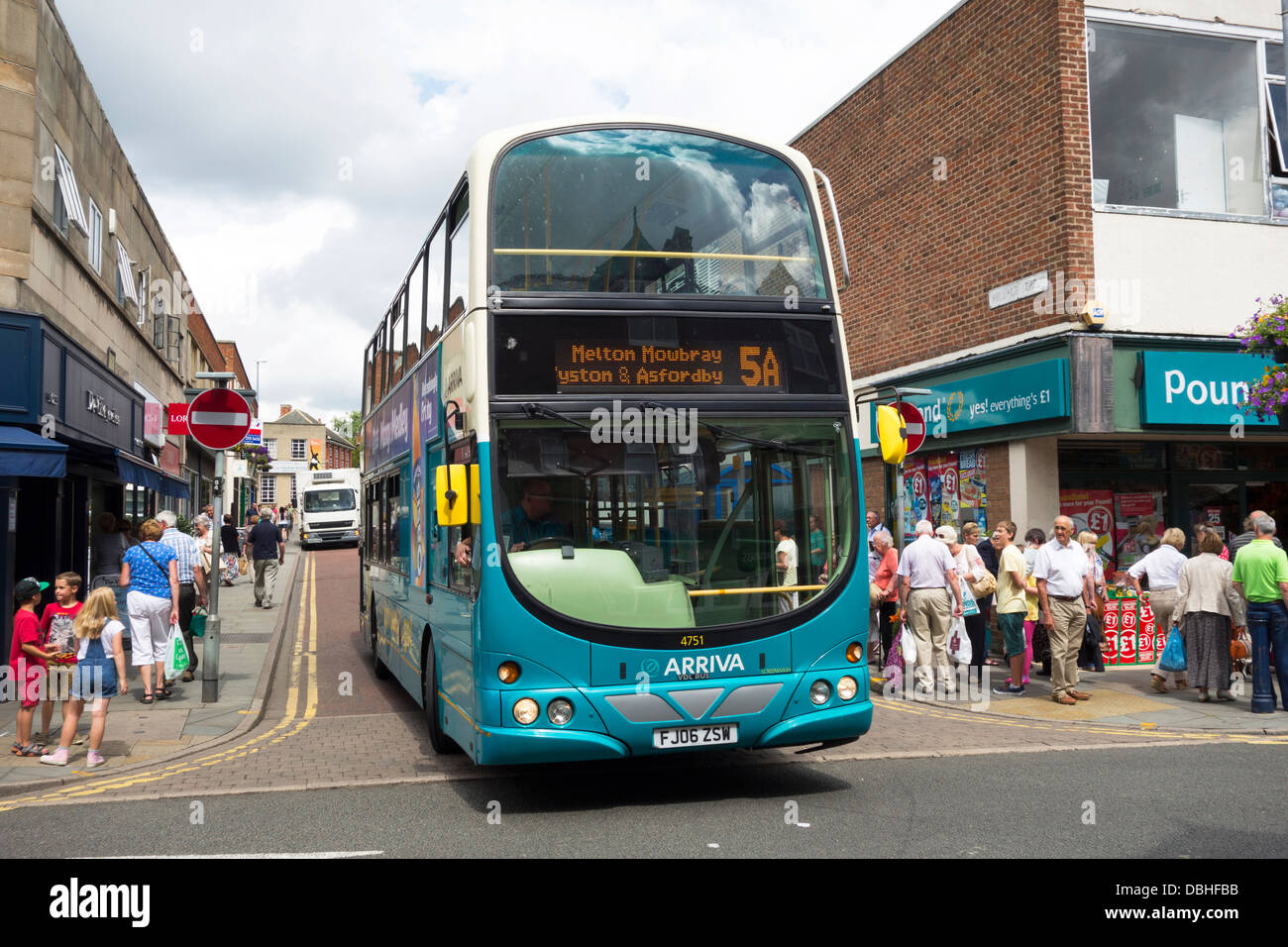An Arriva operated bus service in the U.K. Stock Photo