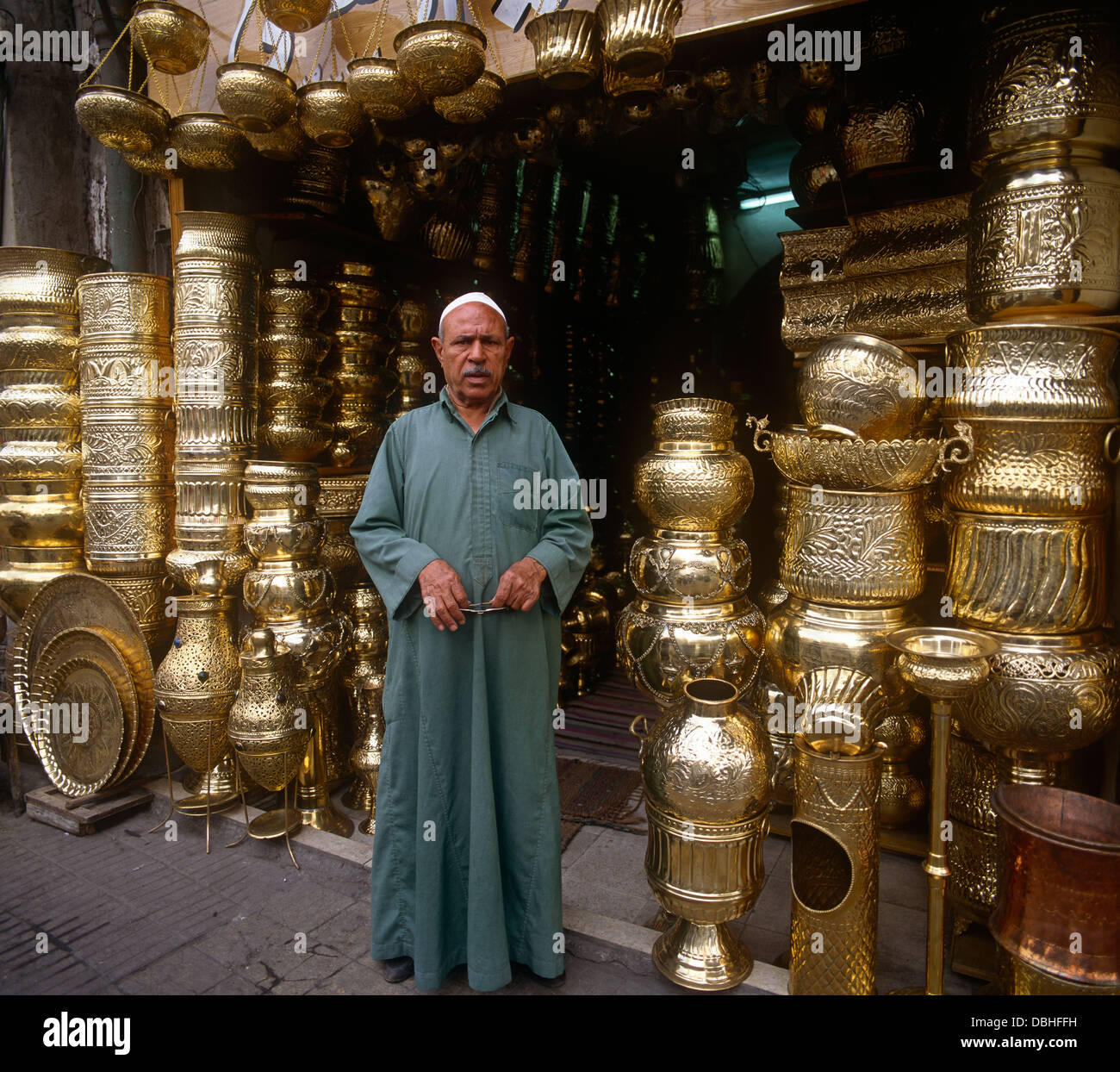 Khan el-Khalili Bazaar, Cairo, Egypt Stock Photo