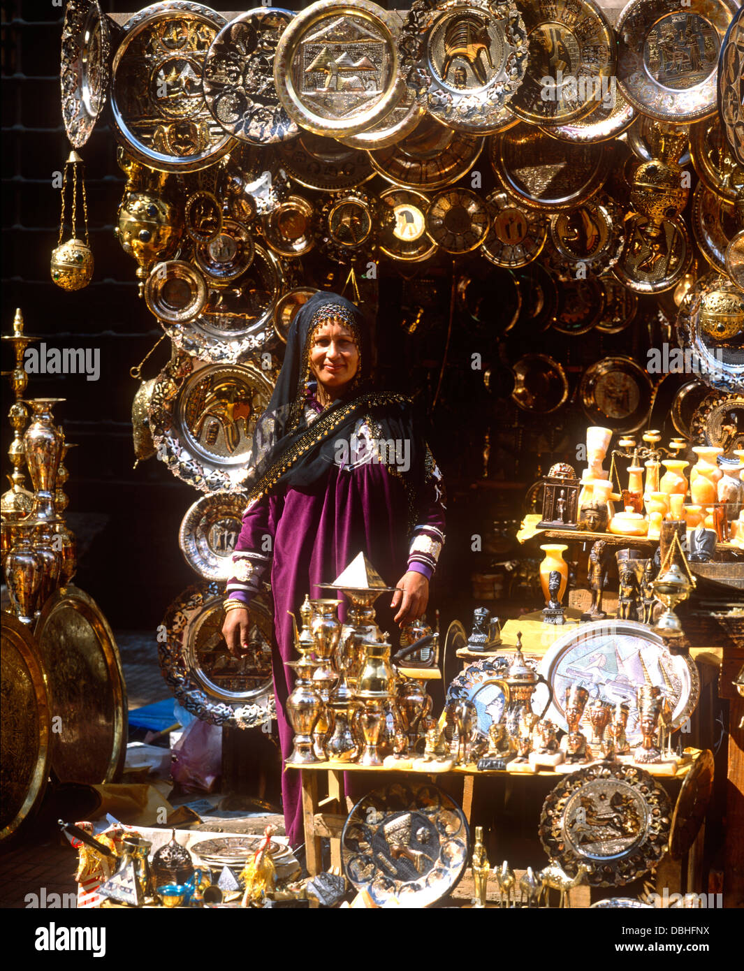 Khan el-Khalili Bazaar, Cairo, Egypt Stock Photo