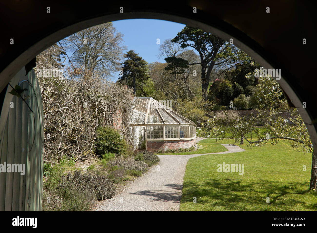 The Victorian greenhouse at Greenway, the late Agatha Christie's summer
