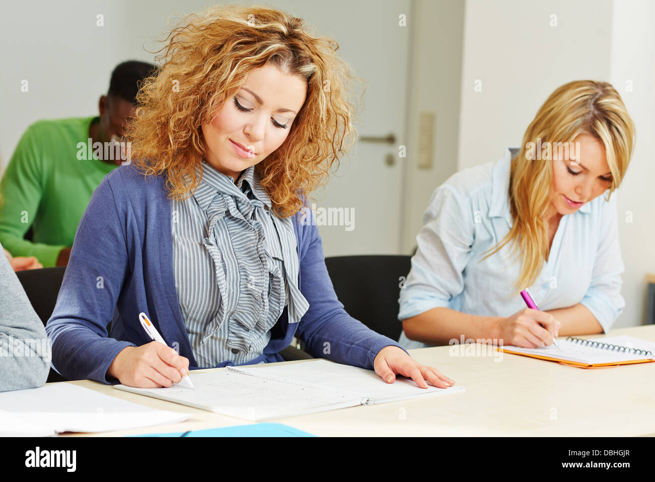 woman-in-assessment-center-taking-aptitude-test-for-employee-screening-stock-photo-alamy
