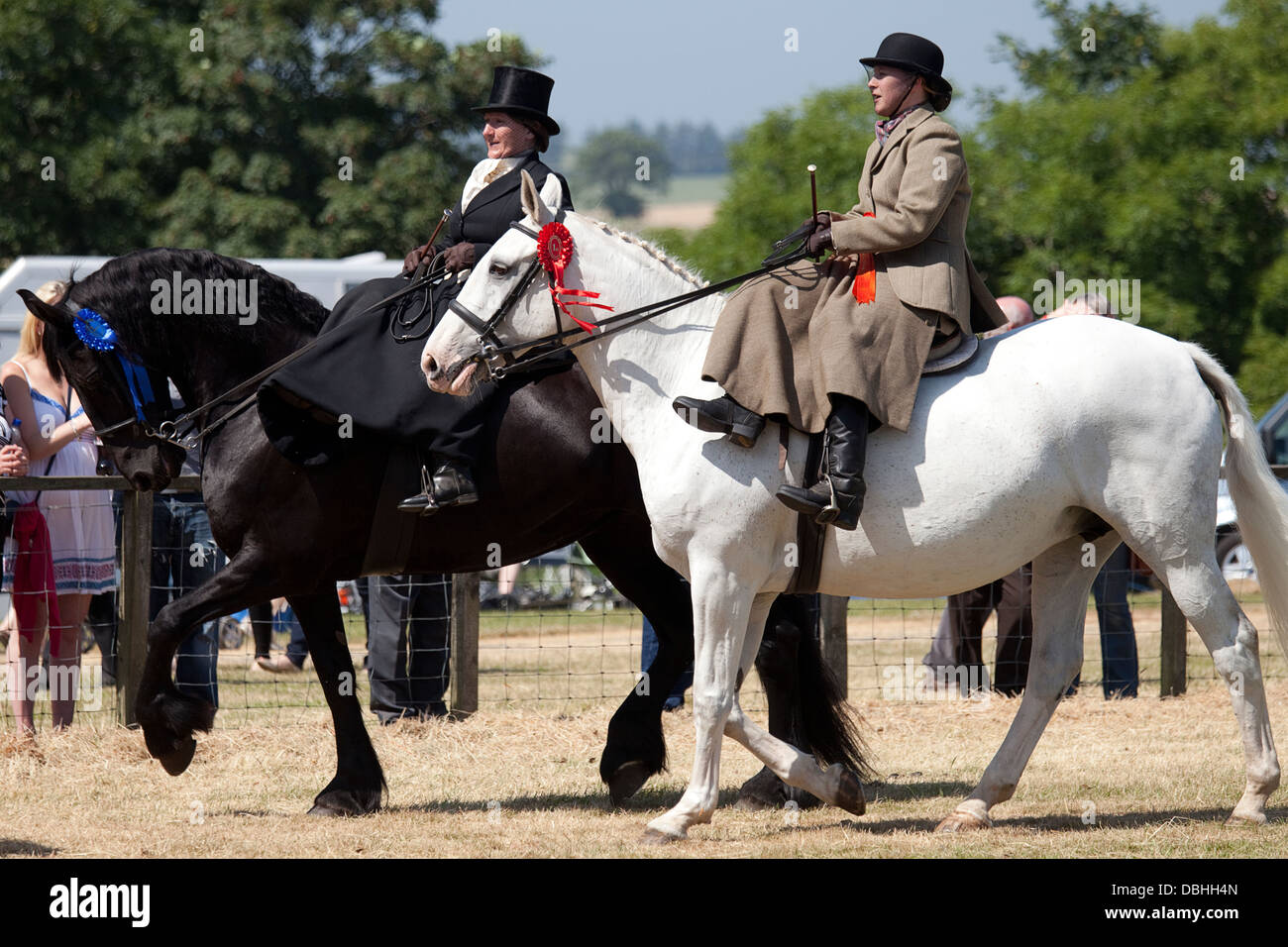 Sidesaddle riders in the New Deer agricultural show, Scotland Stock ...