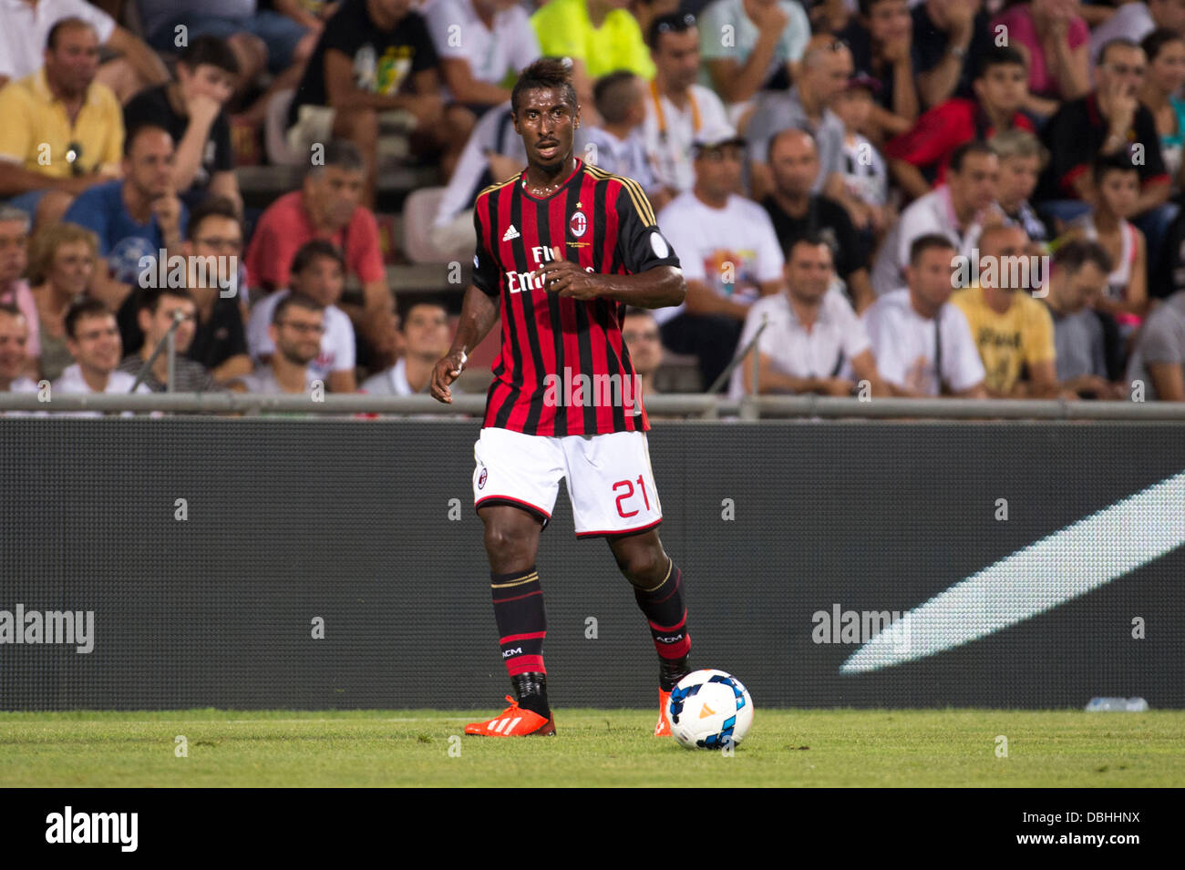 Kevin Constant (Milan), JULY 23, 2013 - Football / Soccer : Trofeo TIM 2013 match between Juventus 0(6-7)0 AC Milan at Stadio Citta del Tricolore in Reggio Emilia, Italy. (Photo by Maurizio Borsari/AFLO) Stock Photo