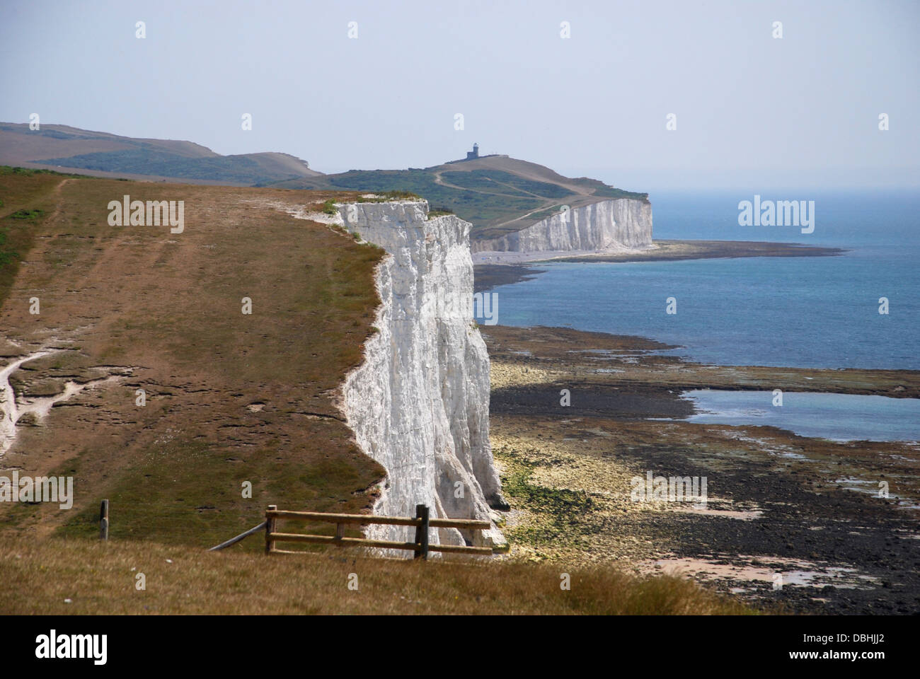 Seven Sisters cliffs in South Downs National Park, United Kingdom Stock Photo