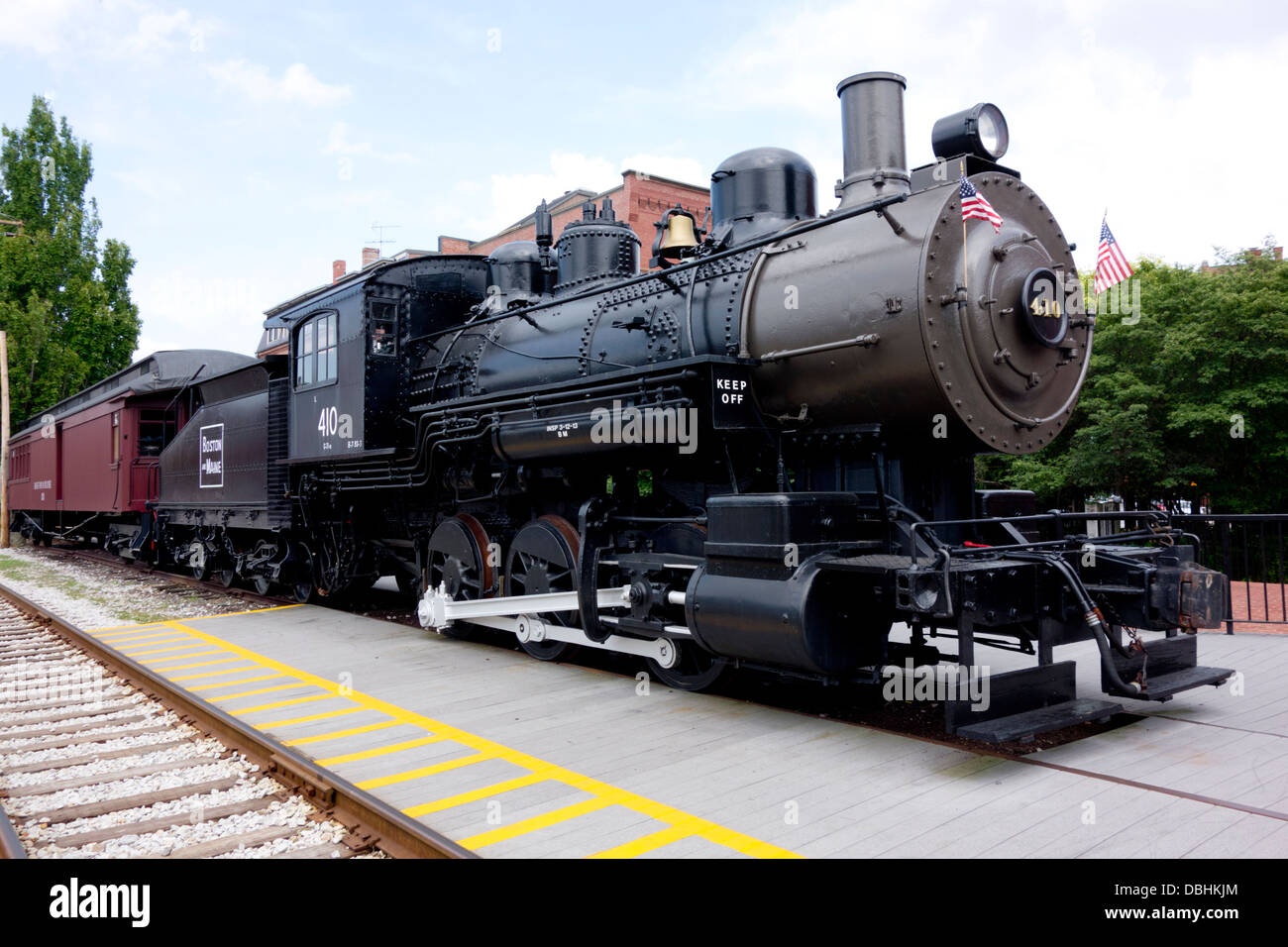 Lowell National Historical locomotive Stock Photo