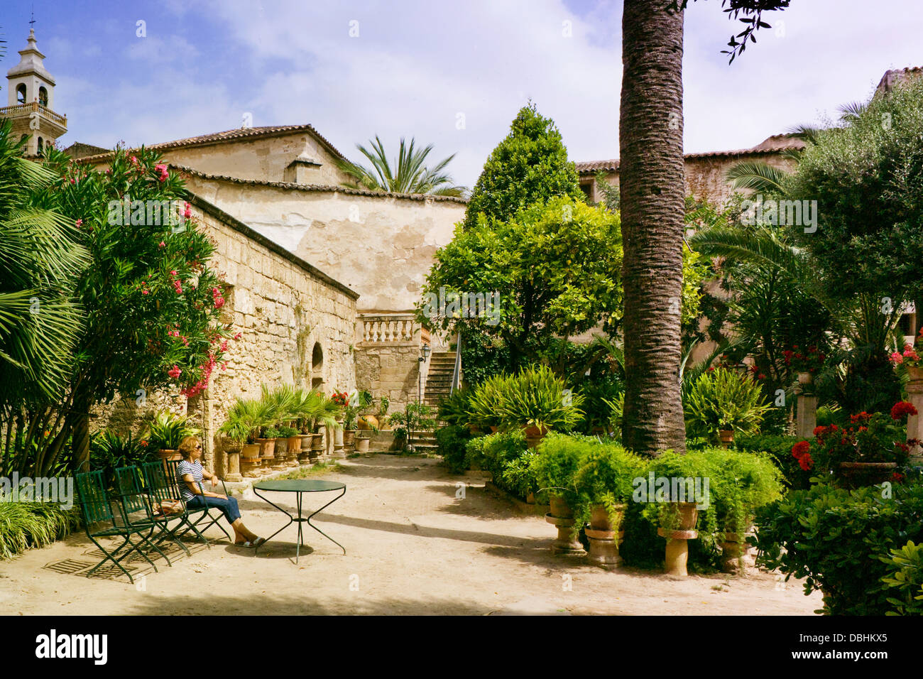 Garden of the Arab Baths, Palma de Mallorca Stock Photo