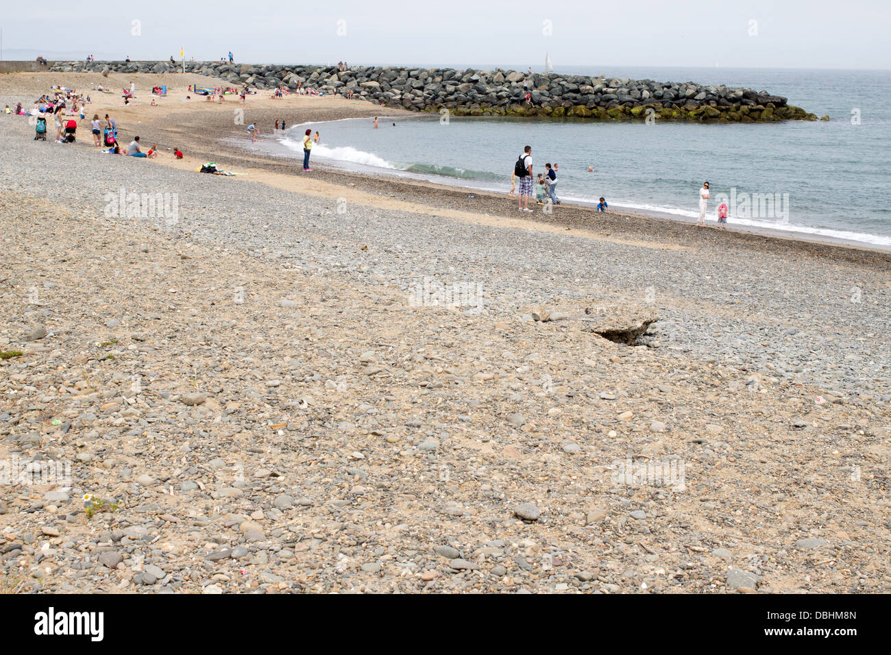 General view of a beach in Bray, Co. Wicklow, Ireland Stock Photo - Alamy
