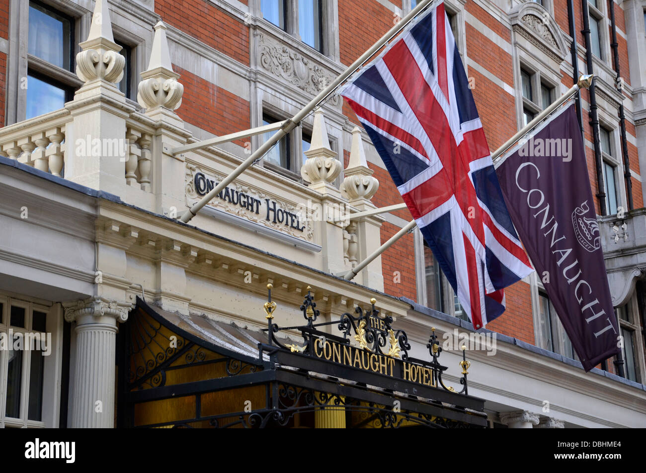 The Connaught Hotel in Mayfair London Stock Photo