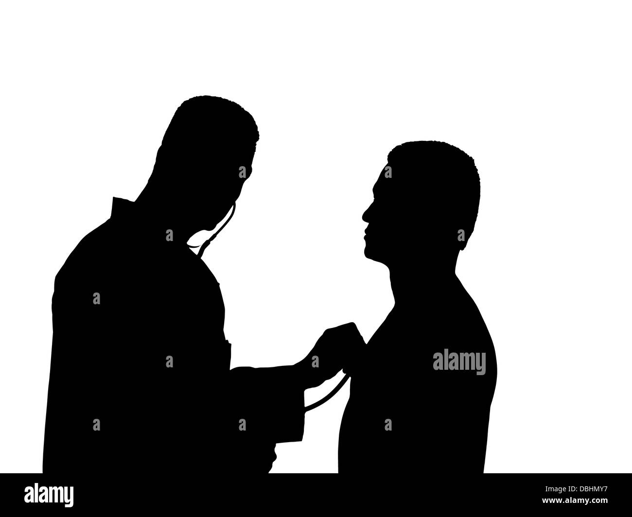 Stethoscope hospital doctor patient Black and White Stock Photos ...