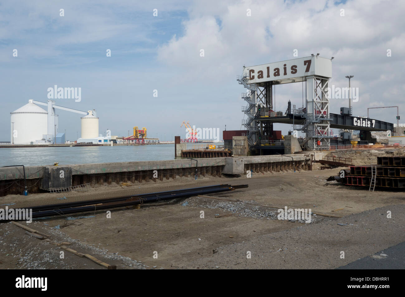 Calais sea port Stock Photo