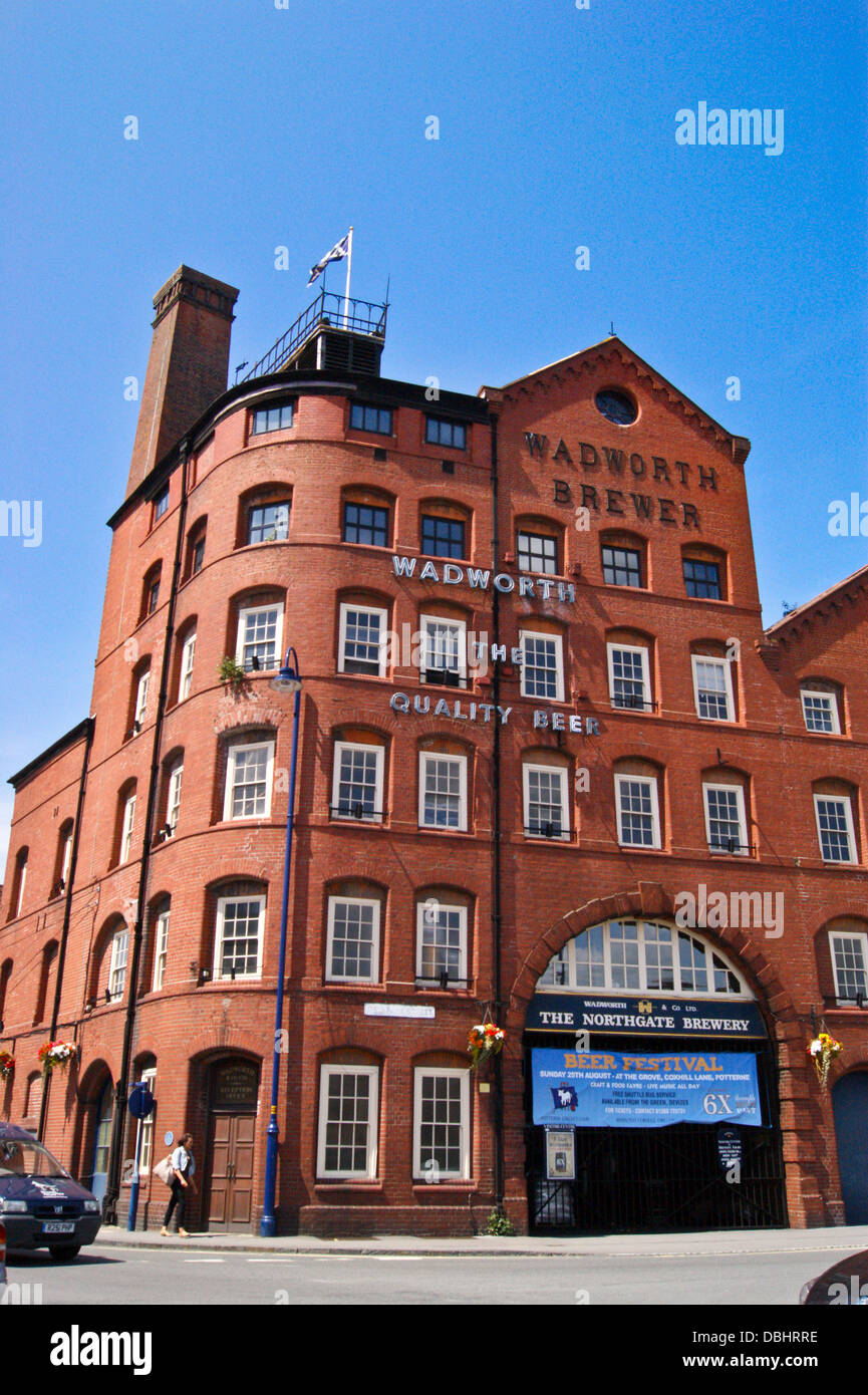 Wadworth brewery, Northgate, Devizes, Wiltshire Stock Photo Alamy