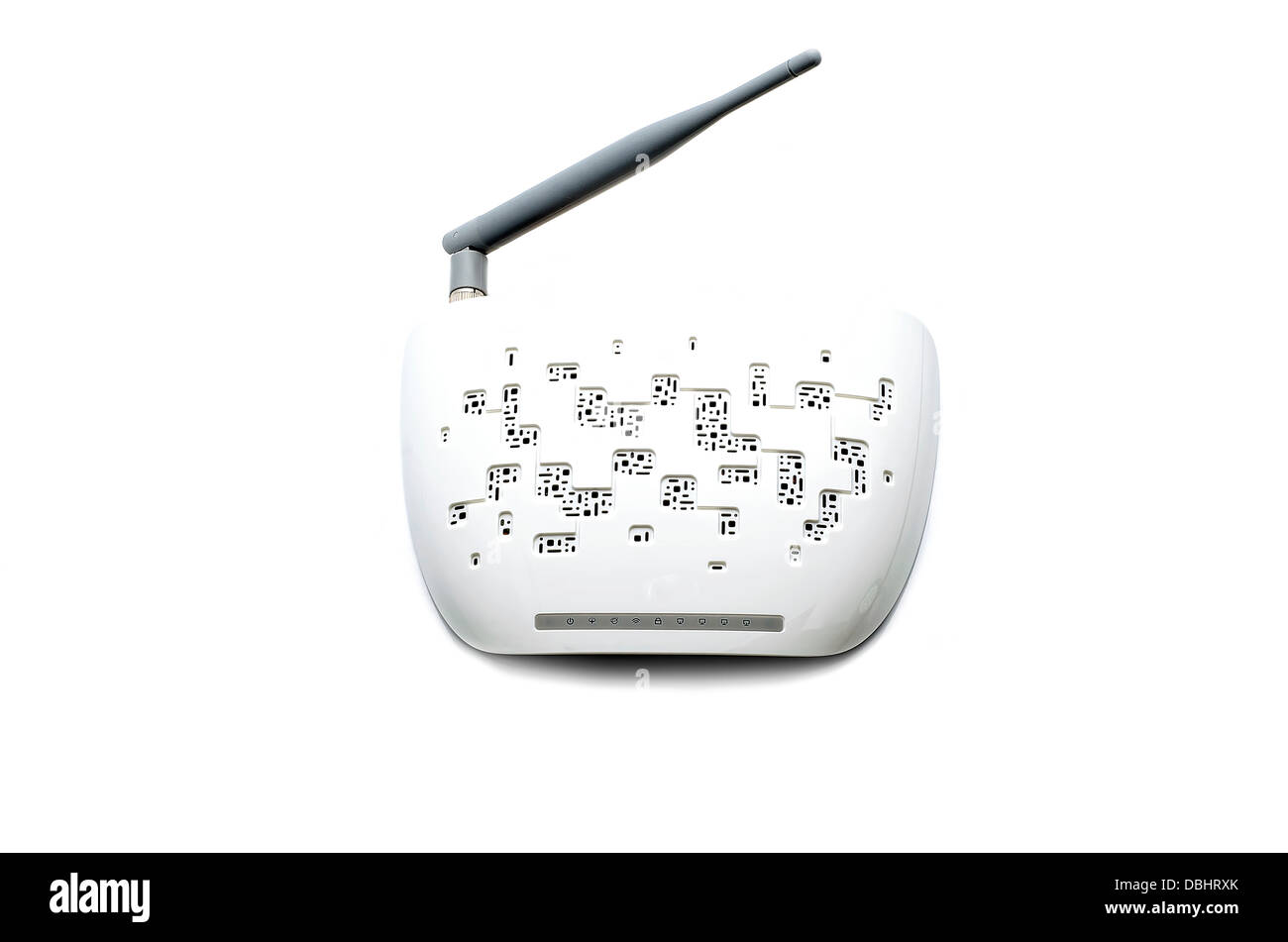 White router for wi-fi on a light background Stock Photo - Alamy