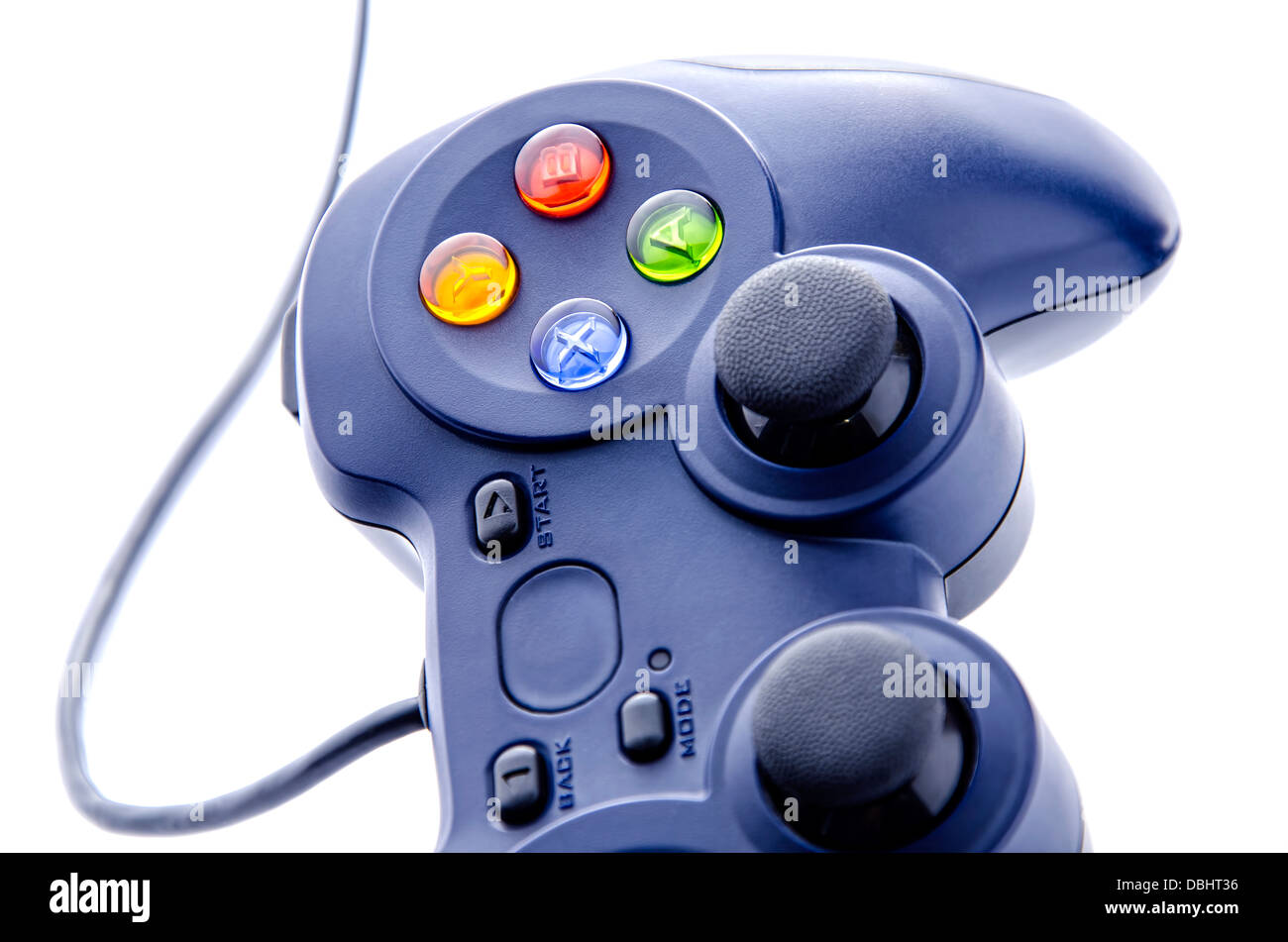 Gamepad on a white background Stock Photo - Alamy