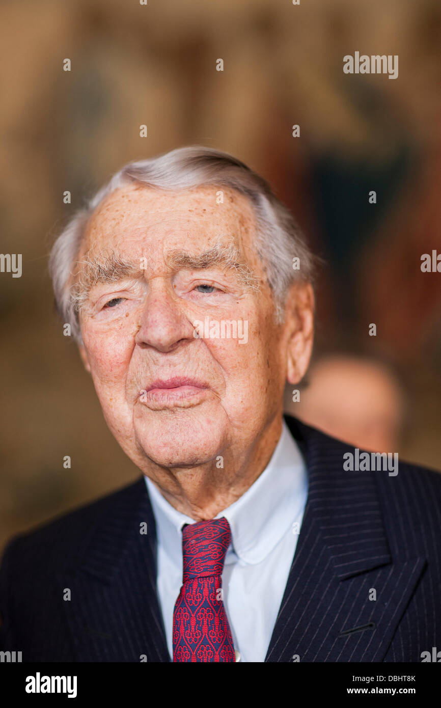 Chairman of the Berthold Beitz Alfried Krupp von Bohlen and Halbach Foundation, Berthold Beitz (99 years of age), is pictured at Villa Huegel in Essen, Germany, 14 November 2012. Photo: Rolf Vennenbernd Stock Photo