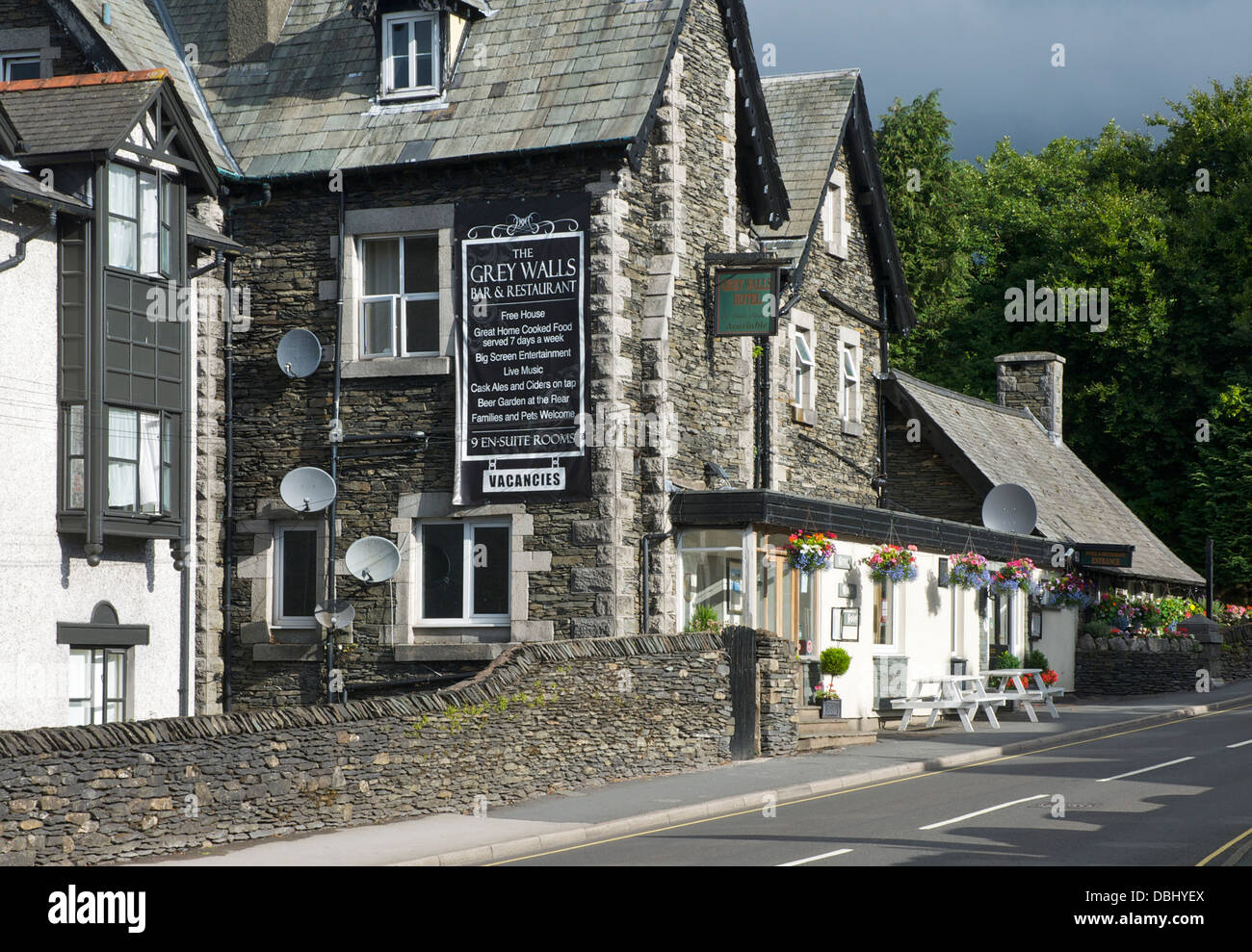 Grey Walls Hotel, Bar & Restaurant, Elleray Road, Windermere town, Lake