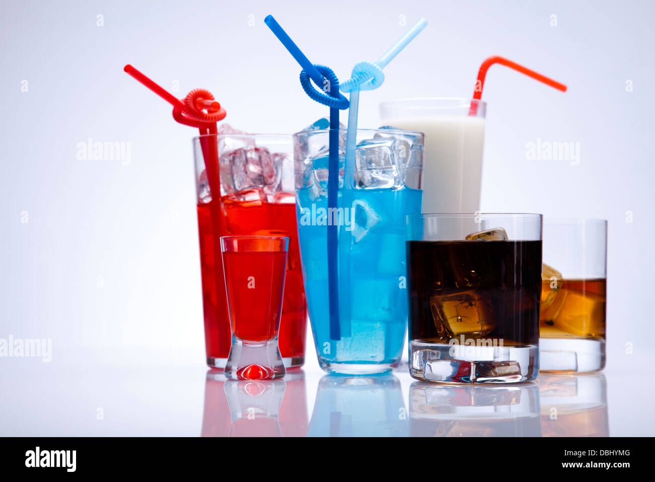 Alcohol drinks set Stock Photo Alamy