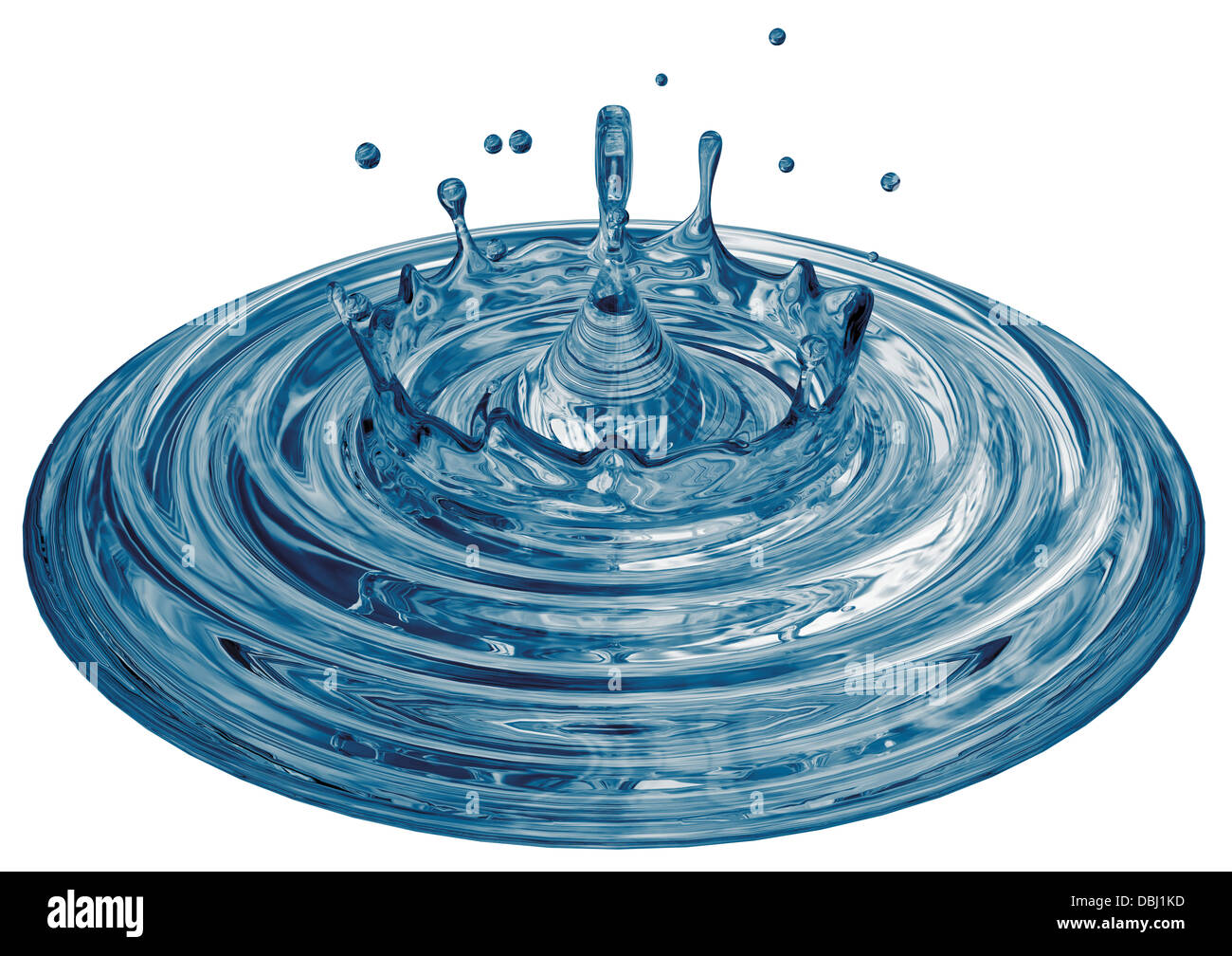 falling water drop into the water Stock Photo Alamy