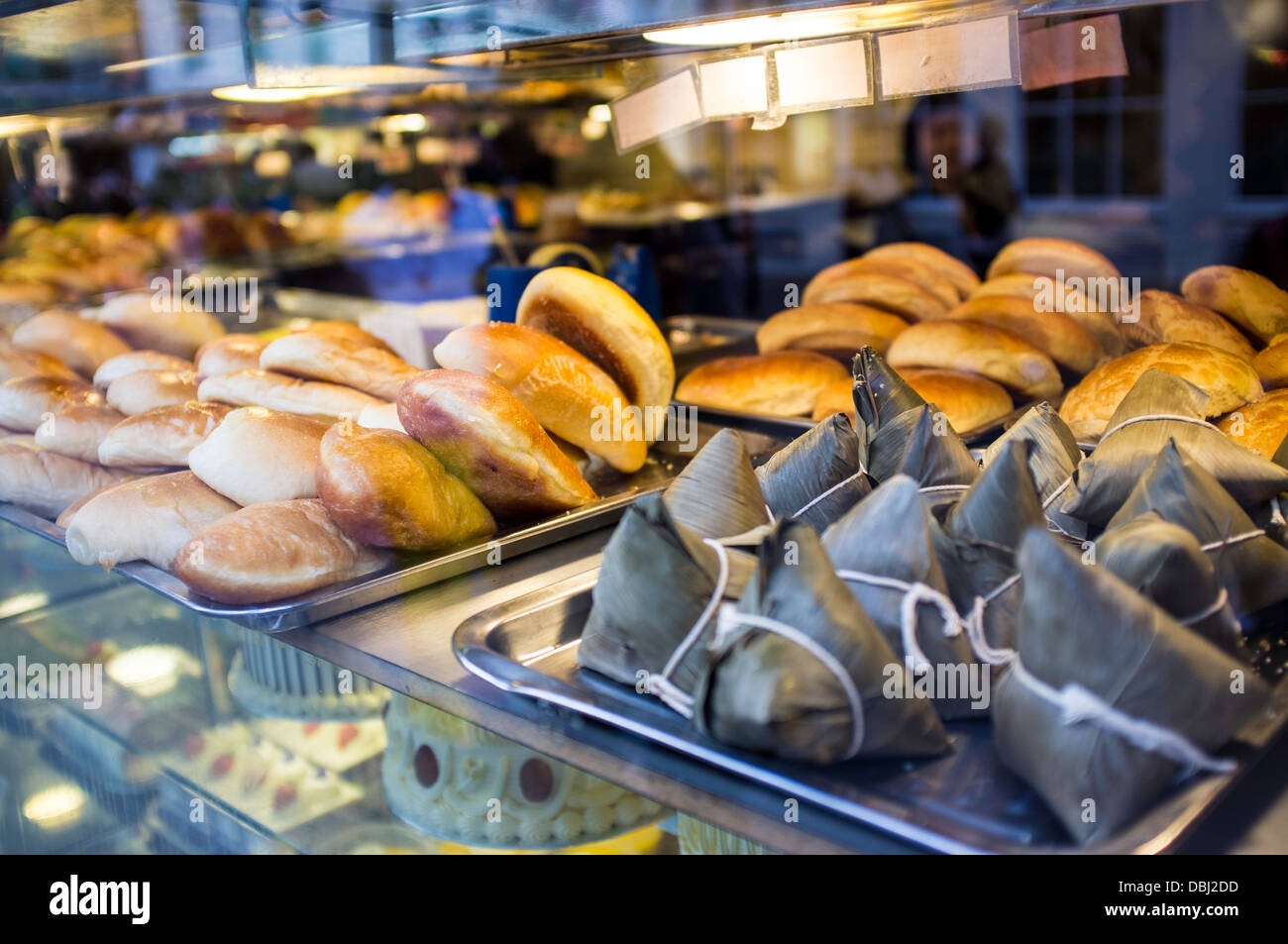 Chinese bakery in Chinatown, London, United Kingdom Stock Photo