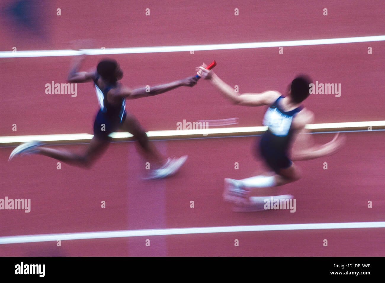 Boys relay race Stock Photo Alamy