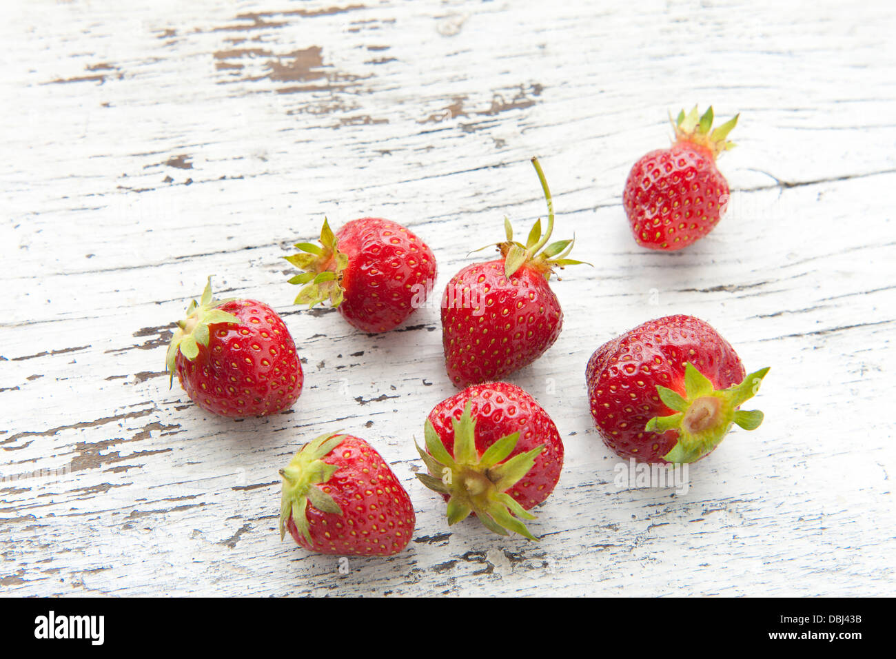 strawberries in a cup Stock Photo