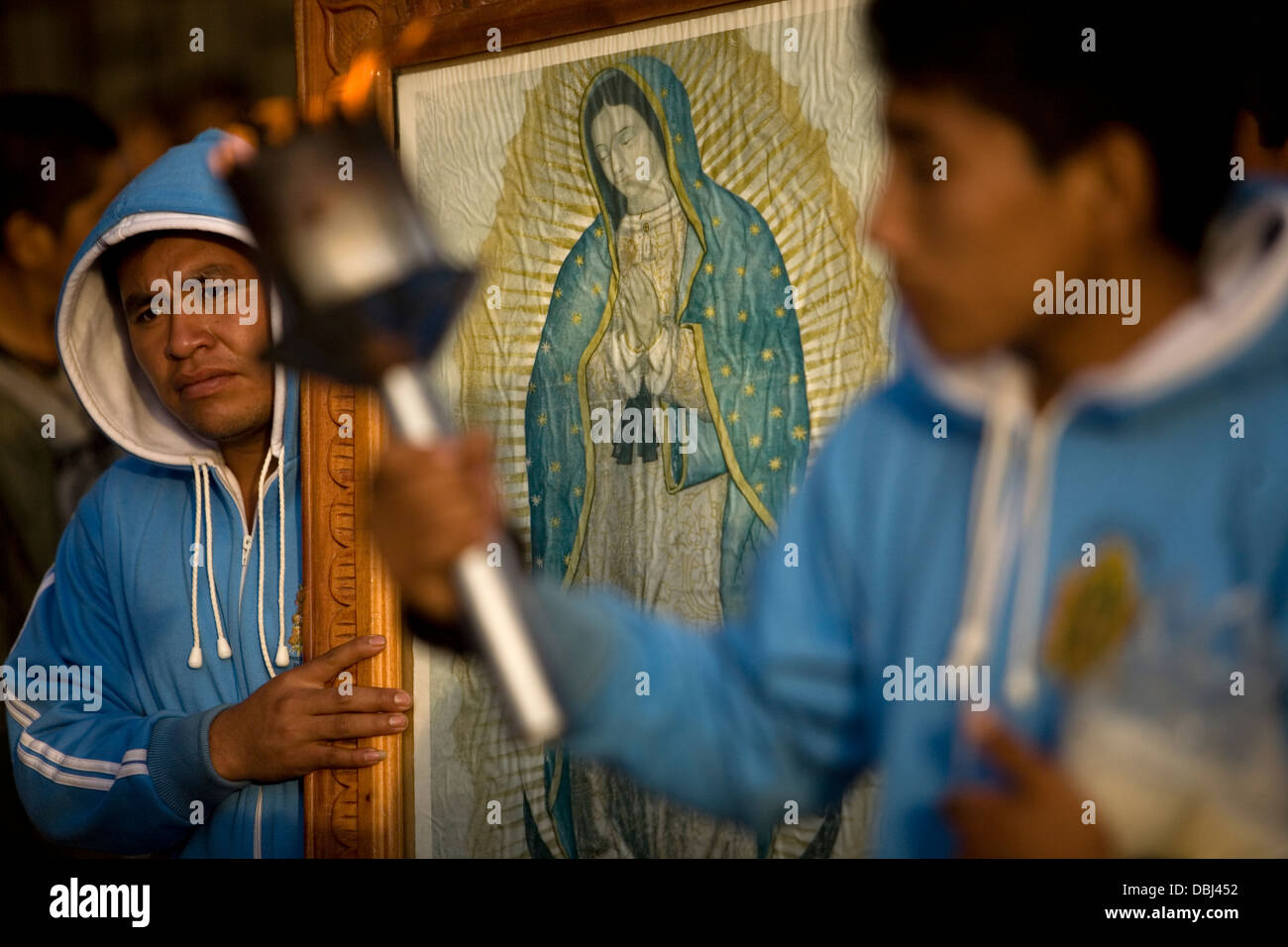 Mexico Our Lady of Guadalupe Pilgrimage. Stock Photo