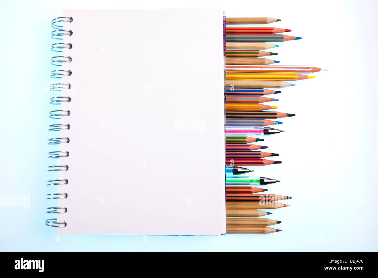 School tools on a white background Stock Photo - Alamy