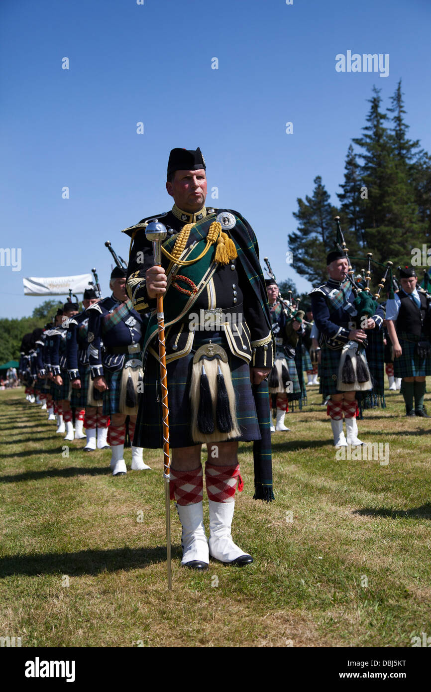 Pipe Band Drum Major High Resolution Stock Photography and Images Alamy