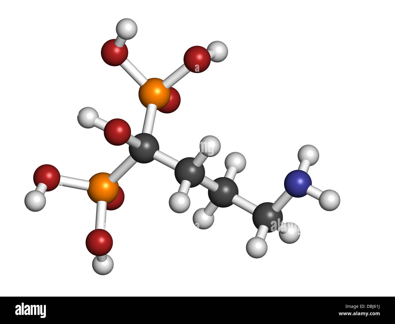 Alendronic acid (alendronate, bisphosphonate class) osteoporosis drug ...