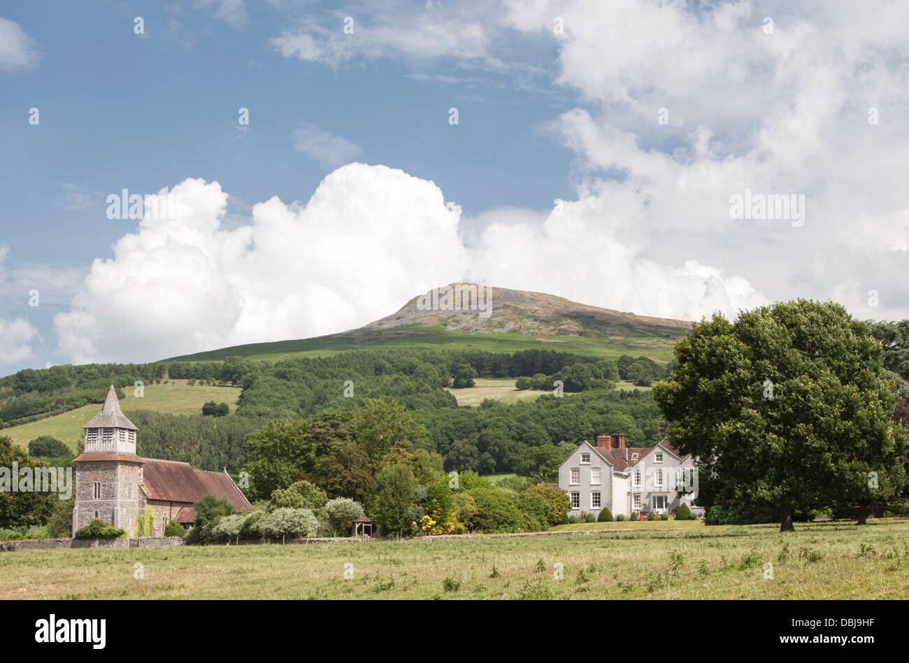 The Church of St Mary, Titterstone Clee Hill and Bitterley Court near