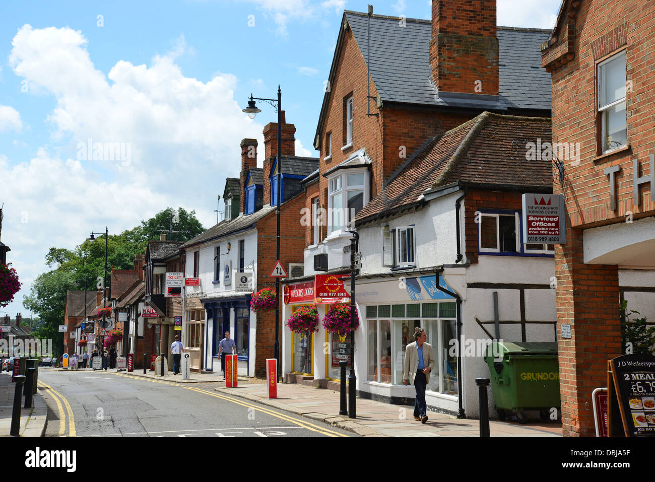 Denmark Street, Wokingham, Berkshire, England, United Kingdom Stock