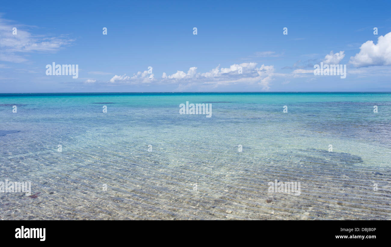 Ikema-Jima Beach and Ocean - Miyako Island, Okinawa, Japan Stock Photo