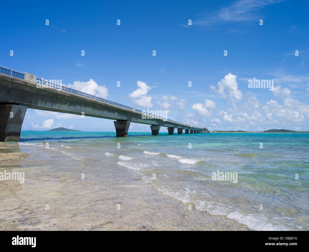 Ikema-Jima Bridge - Miyako Island, Okinawa, Japan Stock Photo