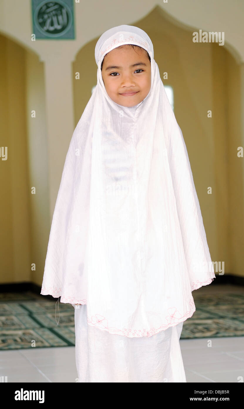 Child at Islamic School Stock Photo
