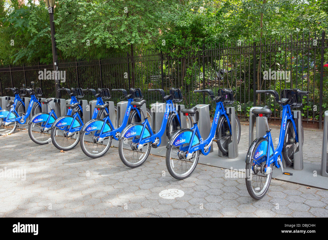 Citi Bike station on Lower East Side in NYC Stock Photo Alamy