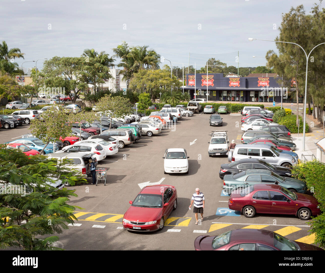 Carpark car park in shopping centre center on sunshine coast hires