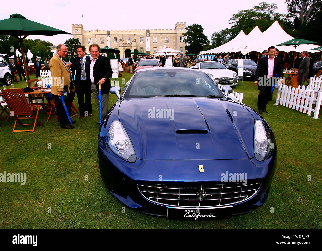 Ferrari California, The annual three day Salon Prive luxury and supercar  event, viewing the most exotic modern and vintage super cars in the world  held for the first time at Syon Park.