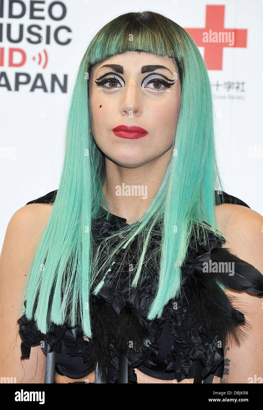 Lady Gaga Attends An Mtv Video Music Aid Japan Press Conference