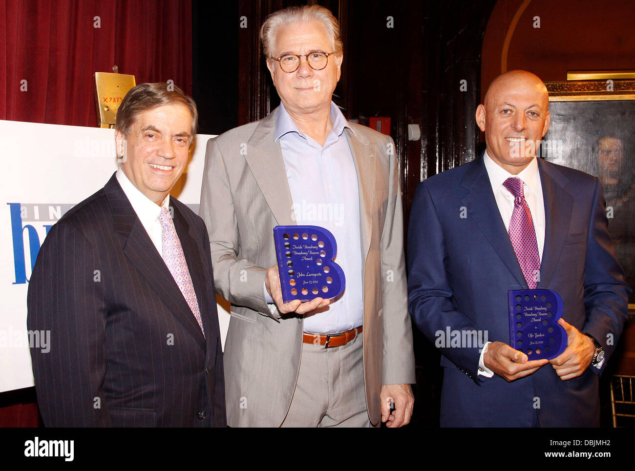 Michael Presser, John Larroquette and Ofer Yardeni at the 2011 Broadway ...