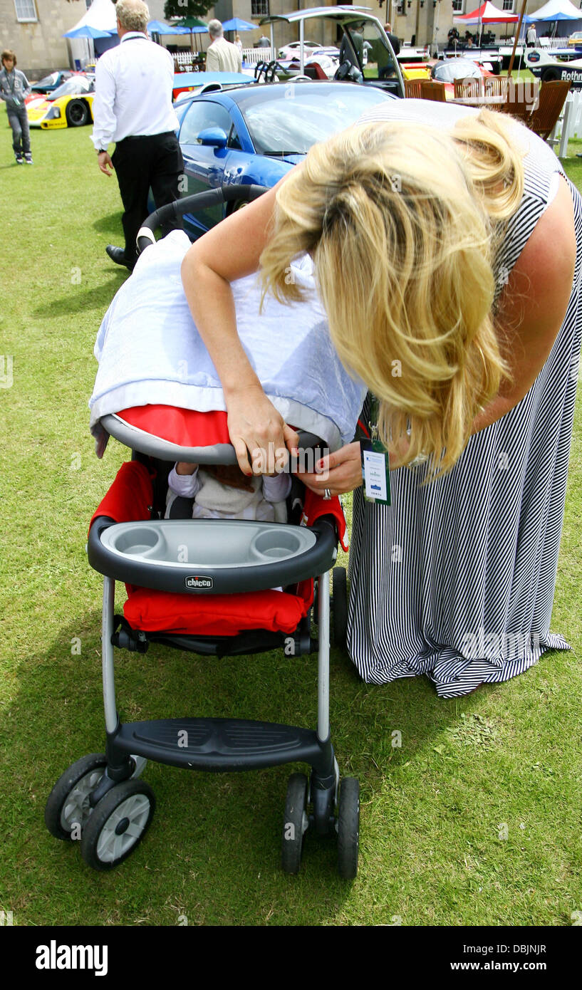 Rod Stewart and his son Aiden at the last day of the annual three day
