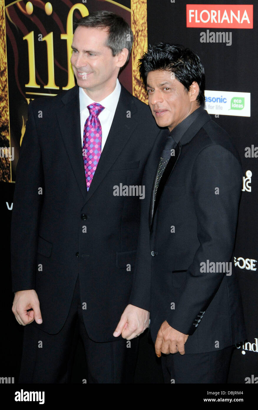 Ontario Premier Dalton McGuinty and  Shahrukh Khan  International India Film Academy - IIFA 2011 Toronto Awards Gala at Rogers Centre - Arrivals Toronto, Canada - 25.06.11 Stock Photo