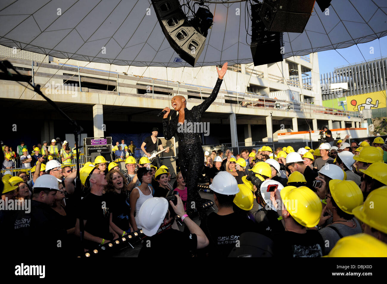 Skin of Skunk Anansie Skunk Anansie perform a special gig at 'Ziggo