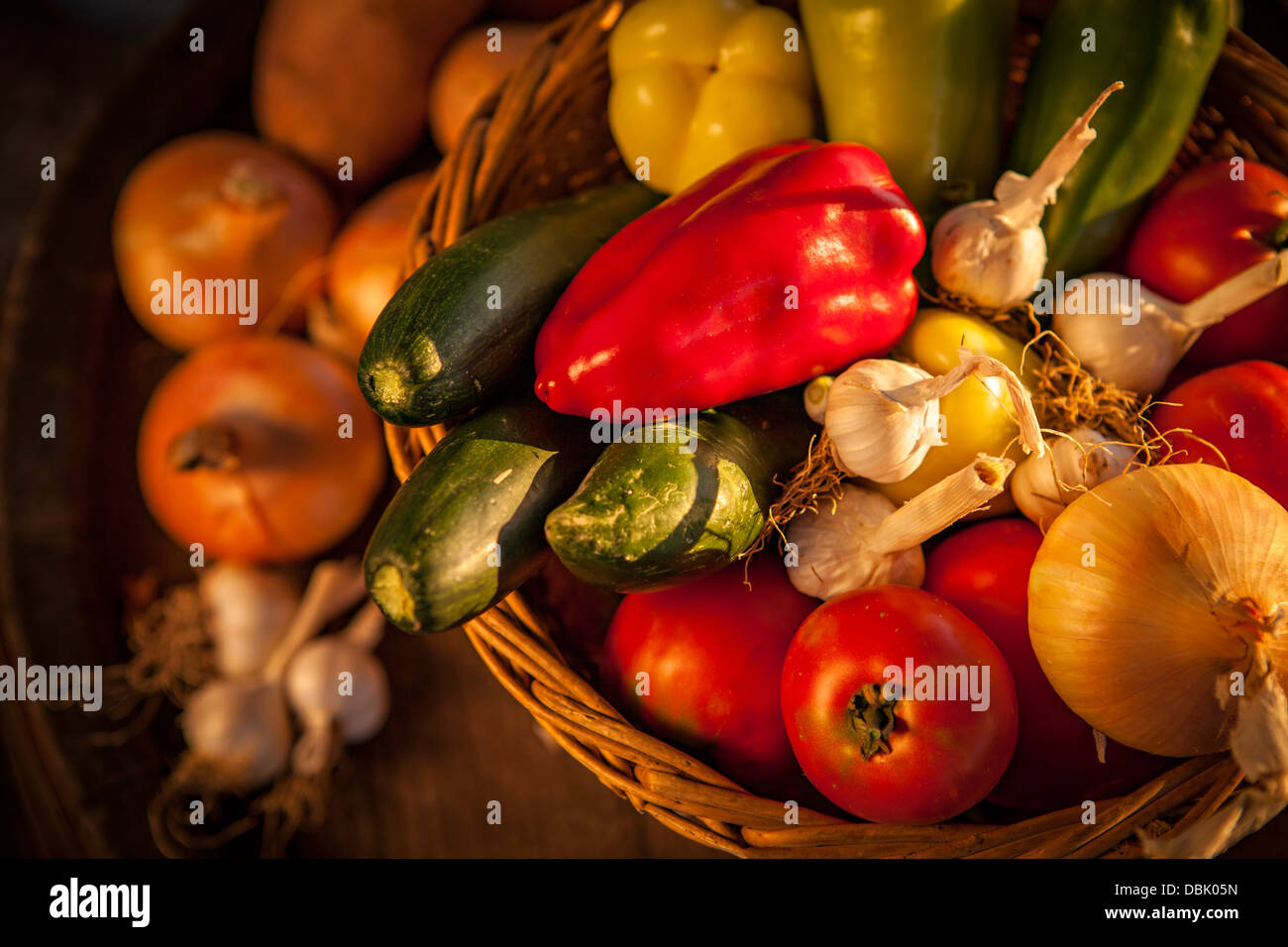 Fresh Vegetables, Croatia, Slavonia, Europe Stock Photo