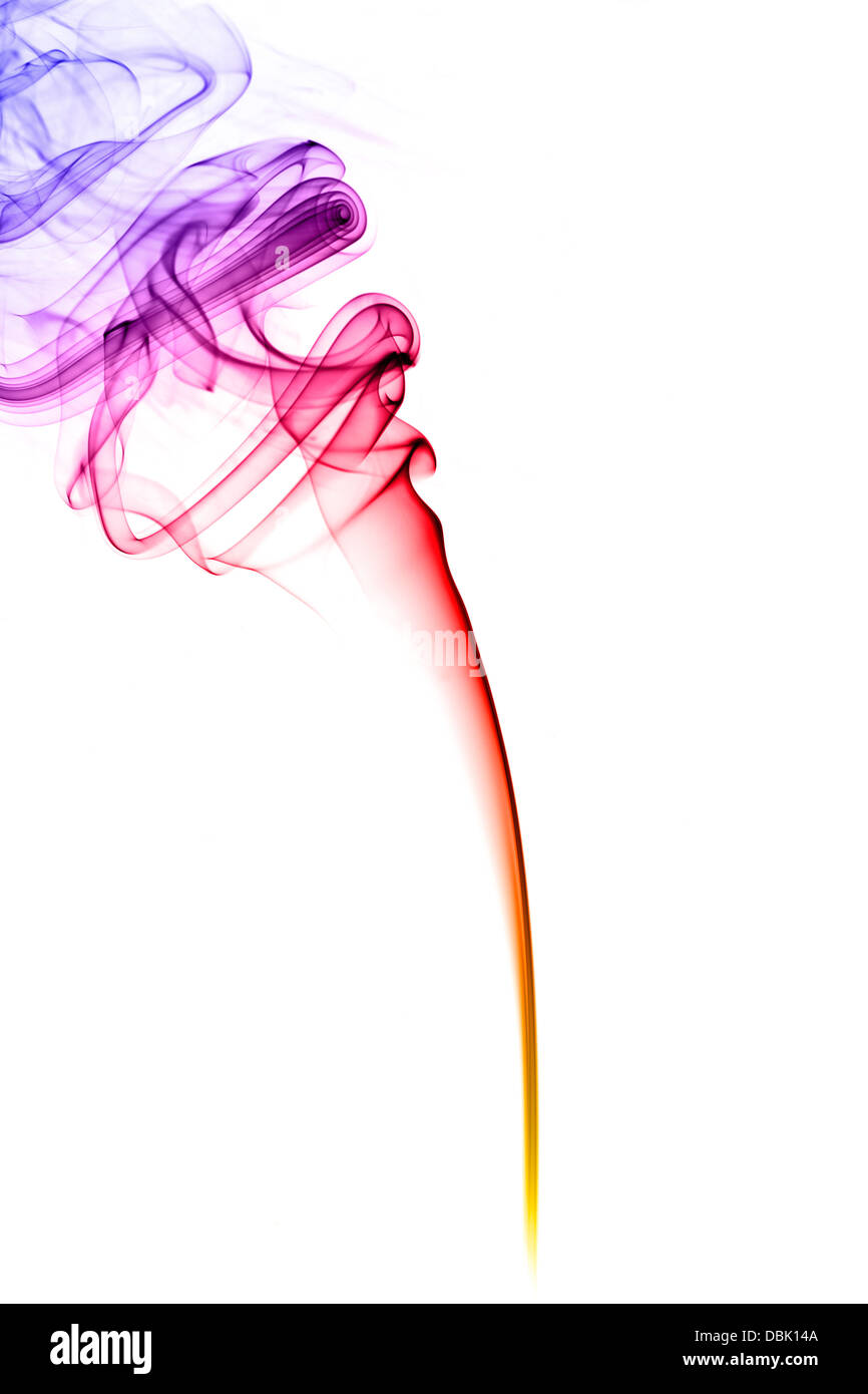 Colour smoke creating interesting shapes & patterns Stock Photo Alamy