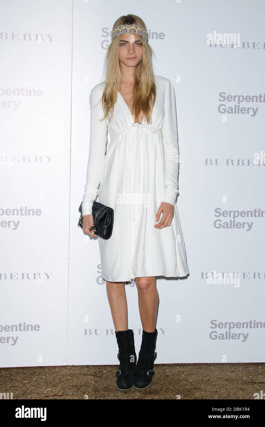 Cara Delevingne Burberry Serpentine Summer party 2011 held at the Serpentine gallery. London England 28.06.11 Stock Photo Alamy