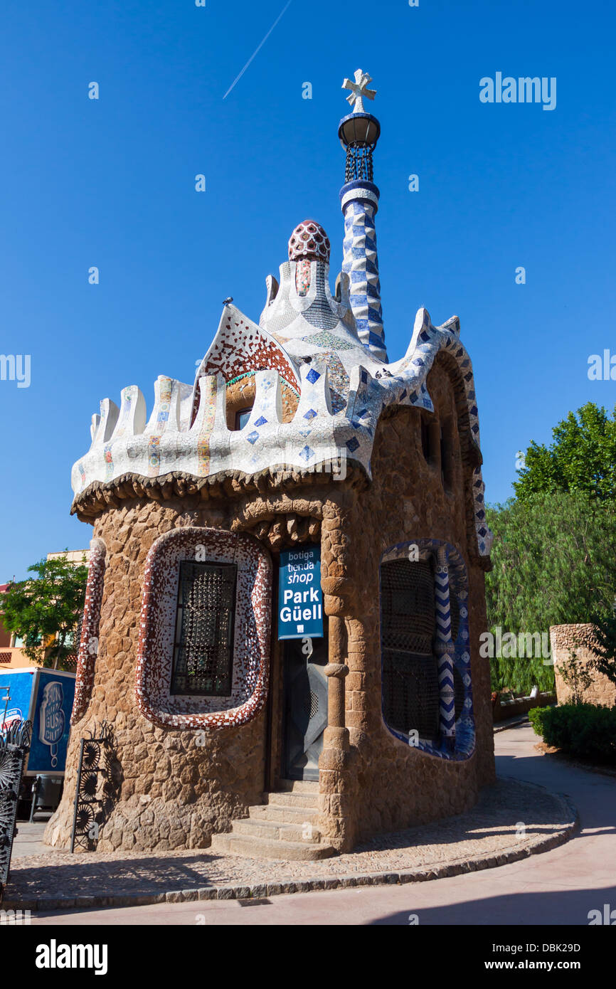 Barcelona Park Guell Gingerbread House of Gaudi modernism fairy tale