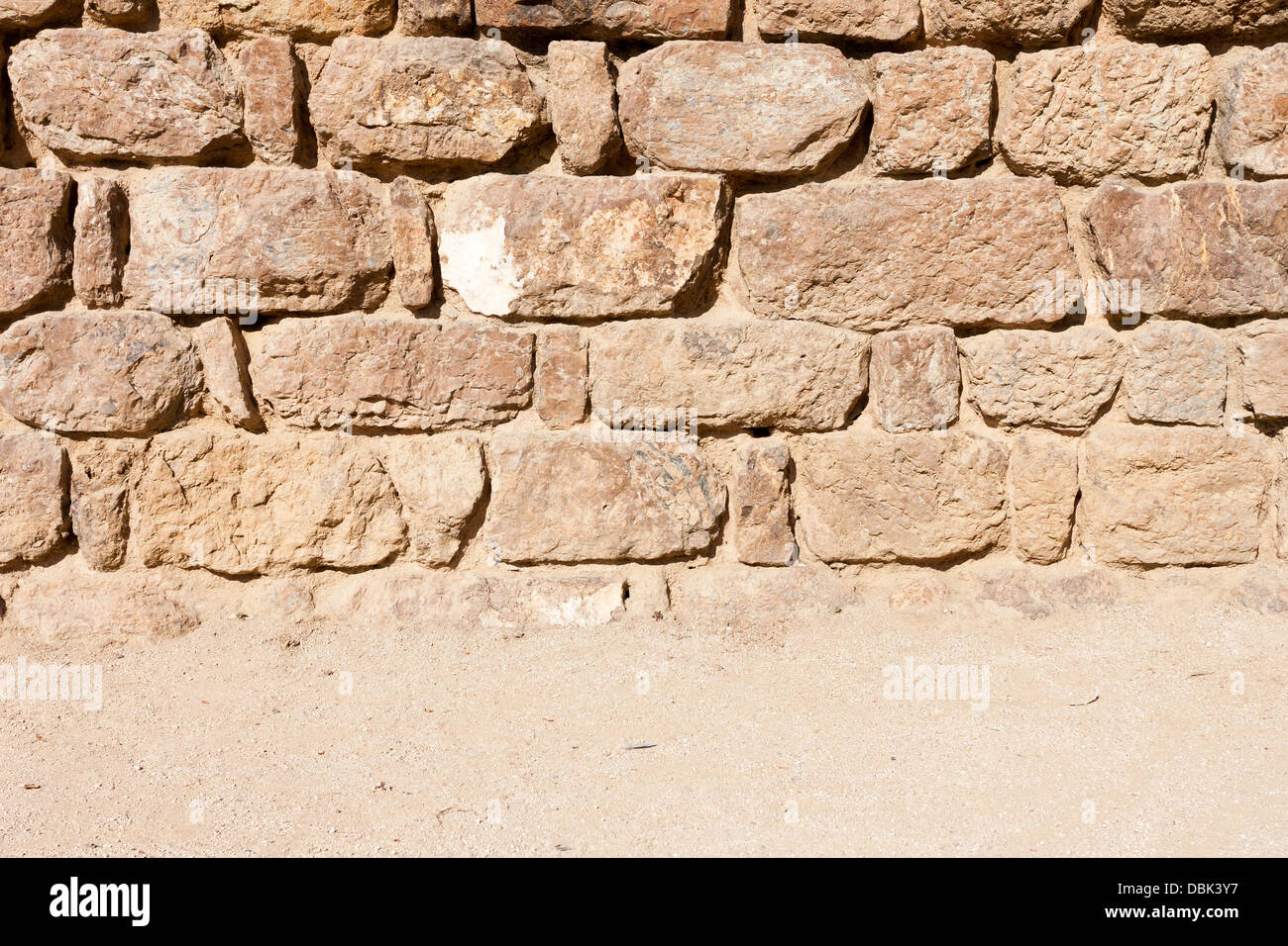 Vintage Stone Wall And Sandy Floor Texture Background Stock Photo Alamy