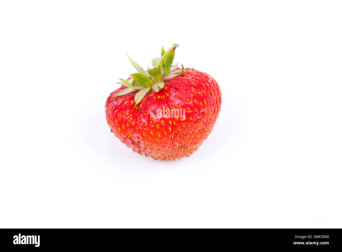 Strawberry fruits isolated on white background Stock Photo - Alamy
