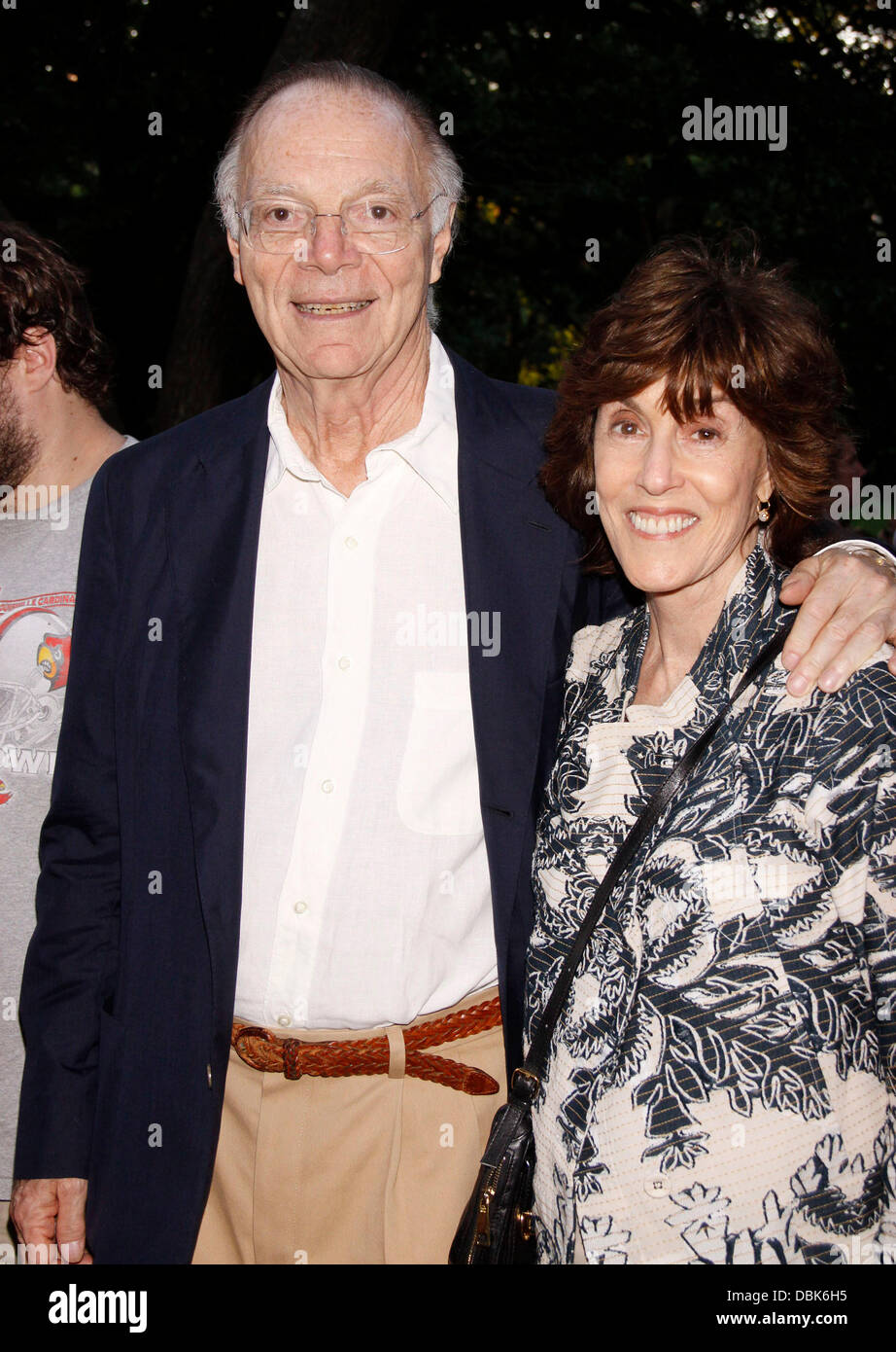 Nicholas Pileggi and Nora Ephron The Public Theater presents the opening night celebration for Shakespeare in the Park's 'Measure For Measure' at the Delacorte Theater in Central Park - Arrivals New York City, USA - 30.06.11 Stock Photo