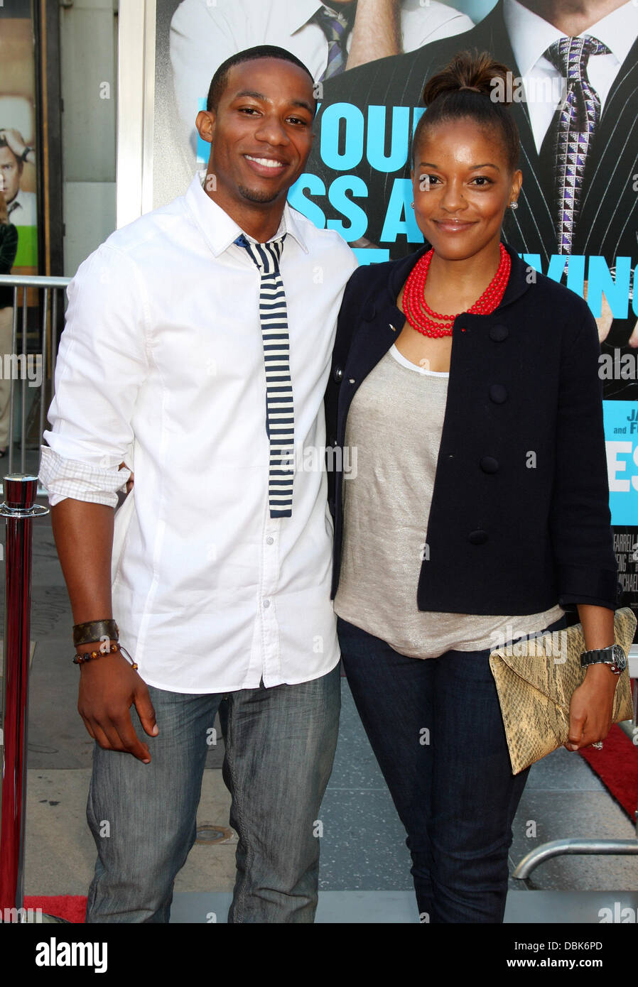 Arlen Escarpeta and his wife The Los Angeles premiere of 'Horrible Bosses' at the Graumans