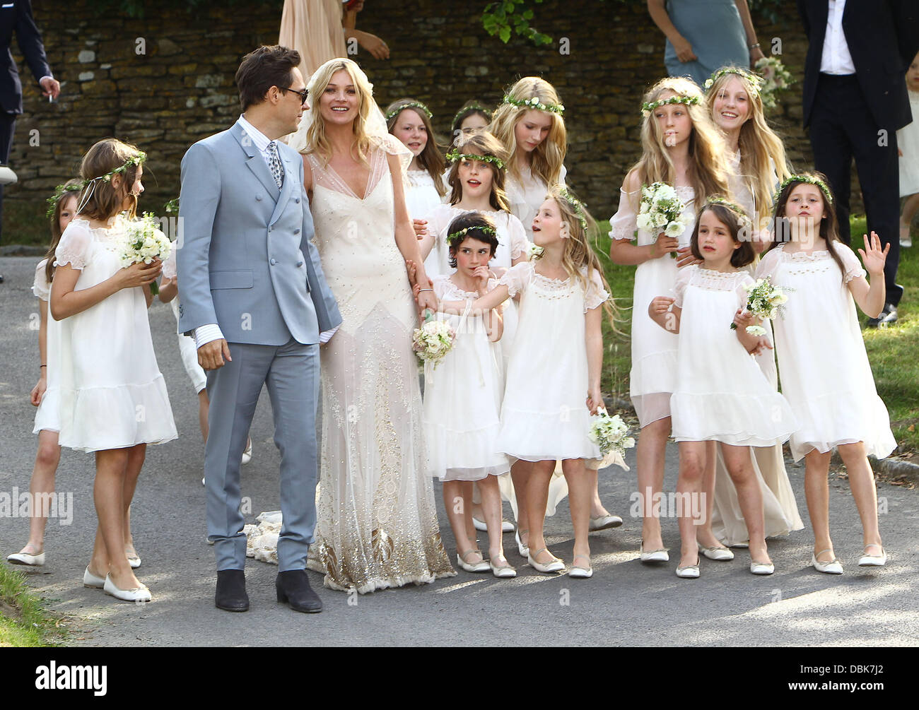 Kate Moss and Jamie Hince Kate Moss Wedding Day in the Cotswolds